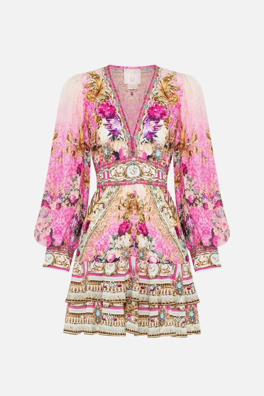 Fashion Camilla | Camilla | Call Of The Canal Button Front Frill Dress