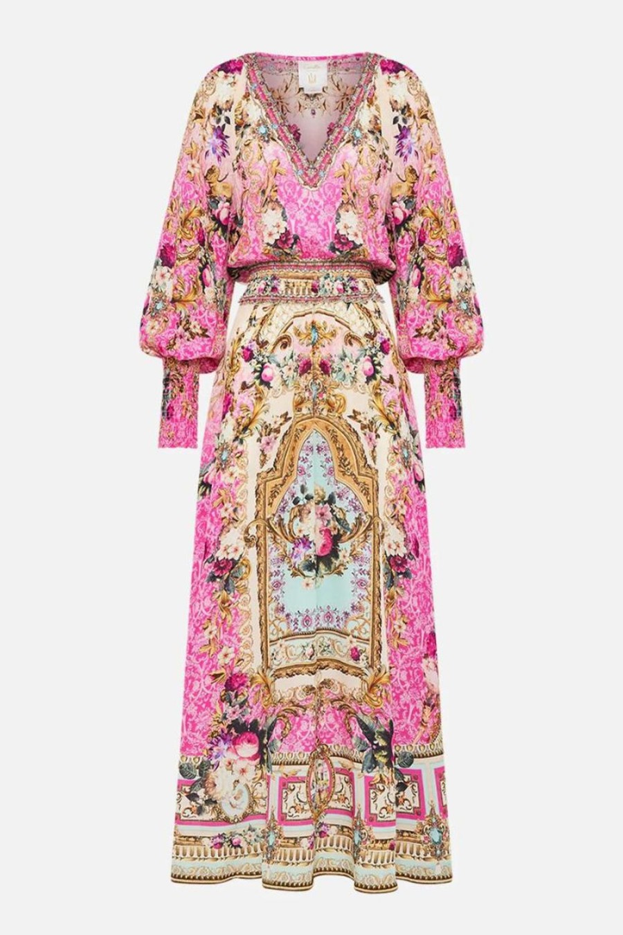 Fashion Camilla | Camilla | Call Of The Canal Dress With Shirred Waist And Cuff