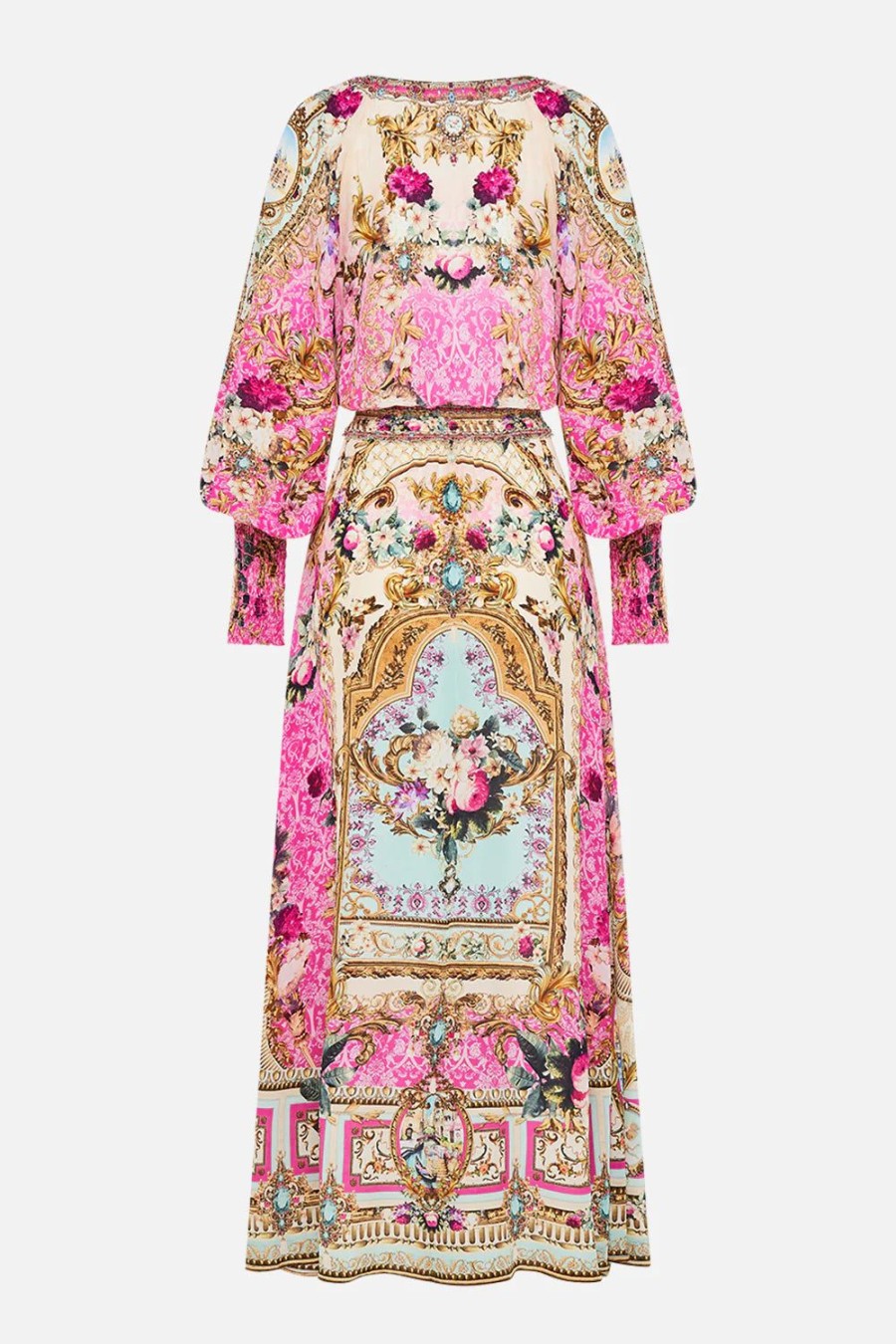 Fashion Camilla | Camilla | Call Of The Canal Dress With Shirred Waist And Cuff