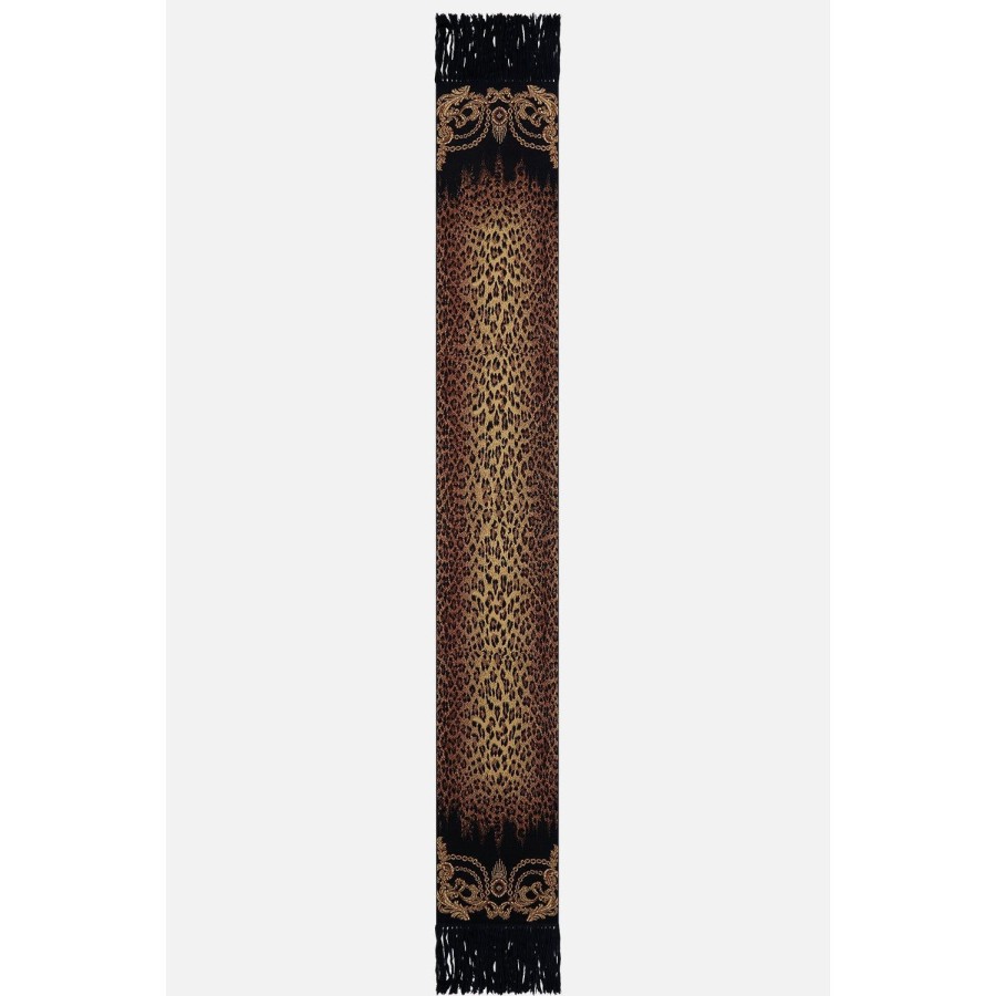 Accessories Camilla | Camilla | Jungle Dreaming Jacquard Scarf W/Fringing