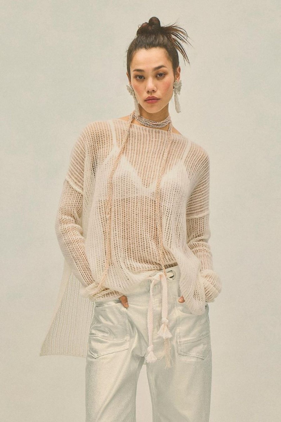 Fashion Free People | Free People | Wednesday Cashmere Pullover | Whey