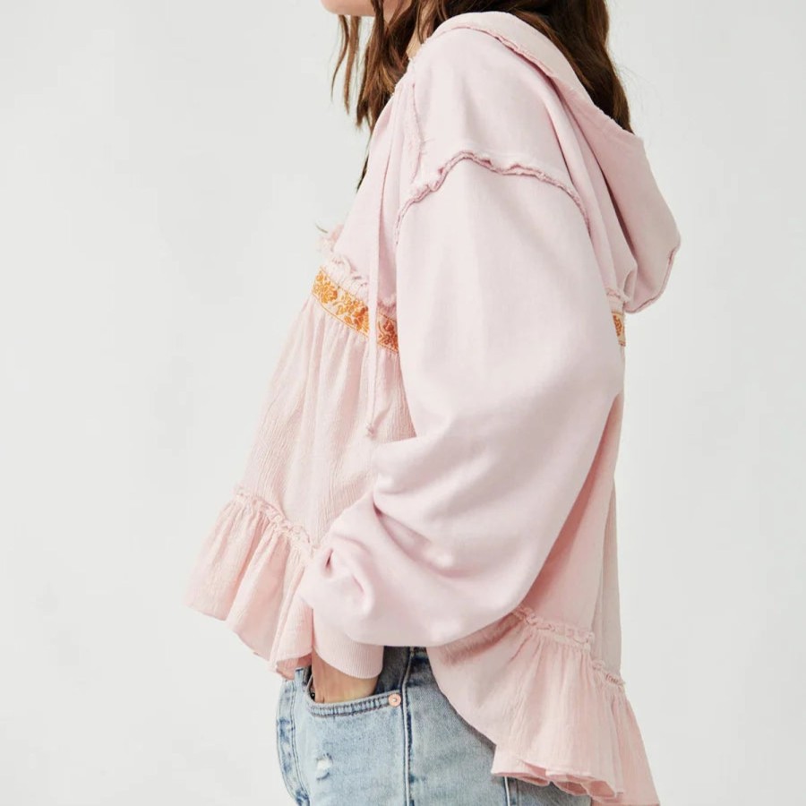 Fashion Free People | Free People | Harry Sweatshirt | Pink Champagne