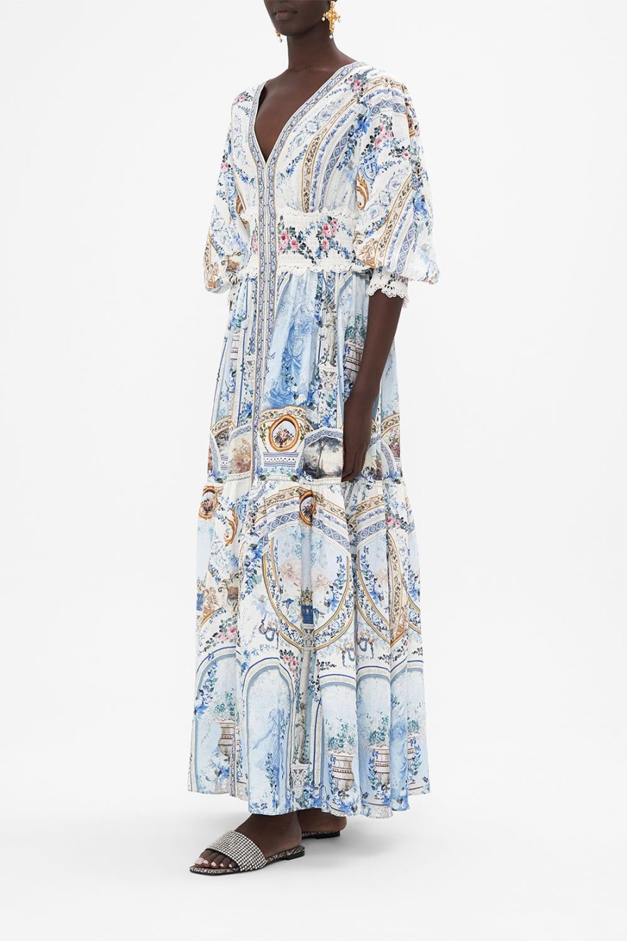 Fashion Camilla | Camilla | Season Of The Siren Shirred Waistband Long Dress