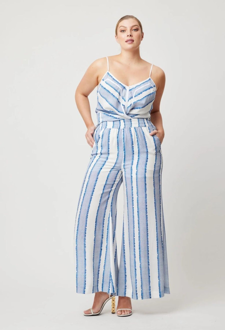 Fashion Once Was | Once Was | Positano Viscose Elastic Waist Wide Leg Pant | Sorrento Str