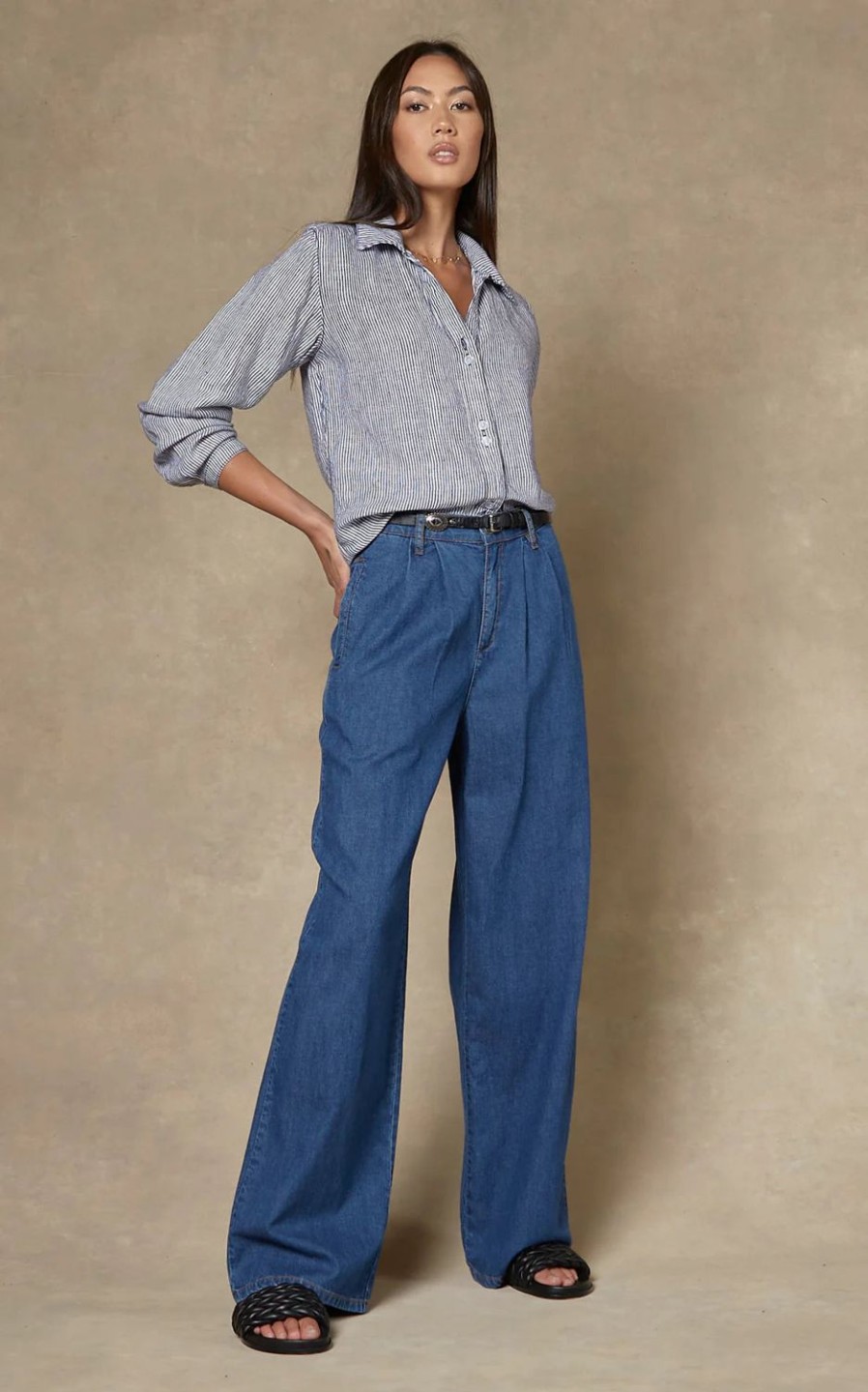 Fashion Dricoper | Dricoper | Camila Paris Blue Wide Leg Pants