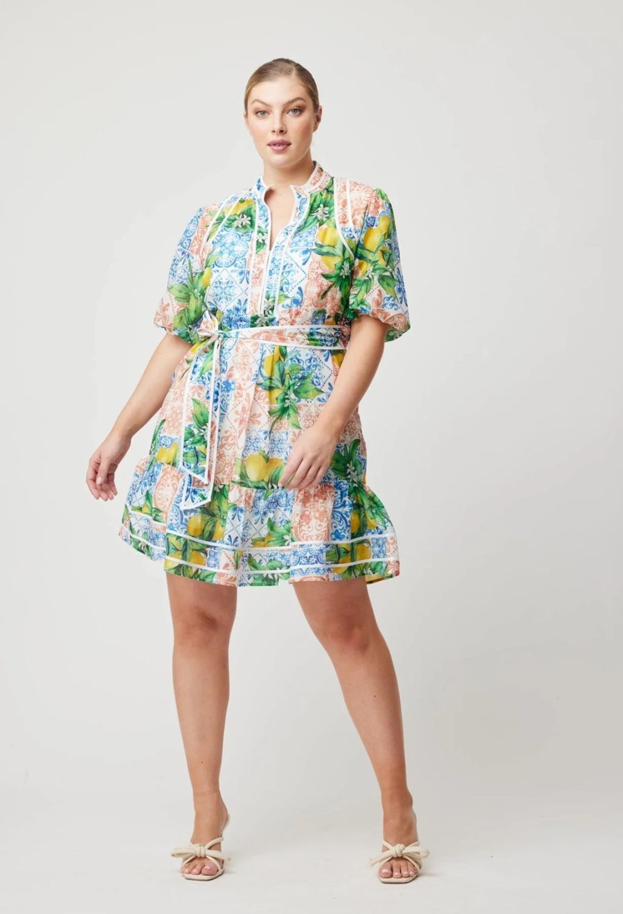 Fashion Once Was | Once Was | Lucia Cotton Silk Babydoll Dress | Limonata Print