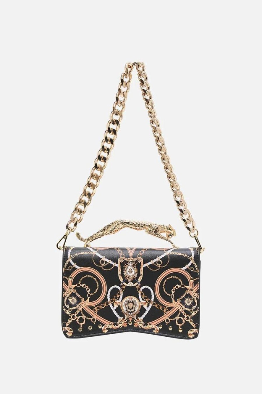 Accessories Camilla | Camilla | Coast To Coast East West Bag W/Leopard Handle