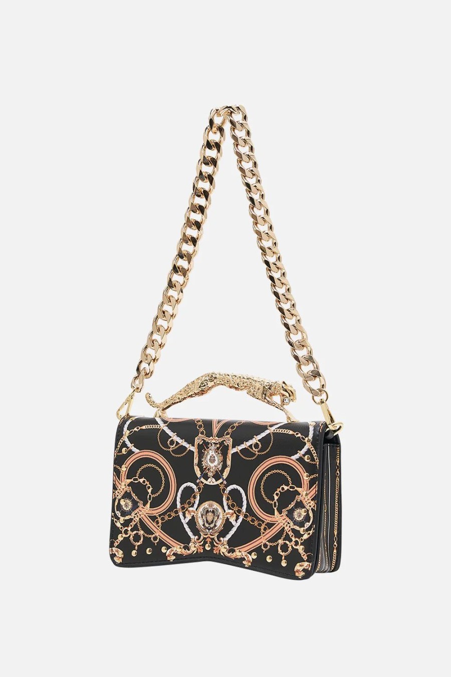 Accessories Camilla | Camilla | Coast To Coast East West Bag W/Leopard Handle