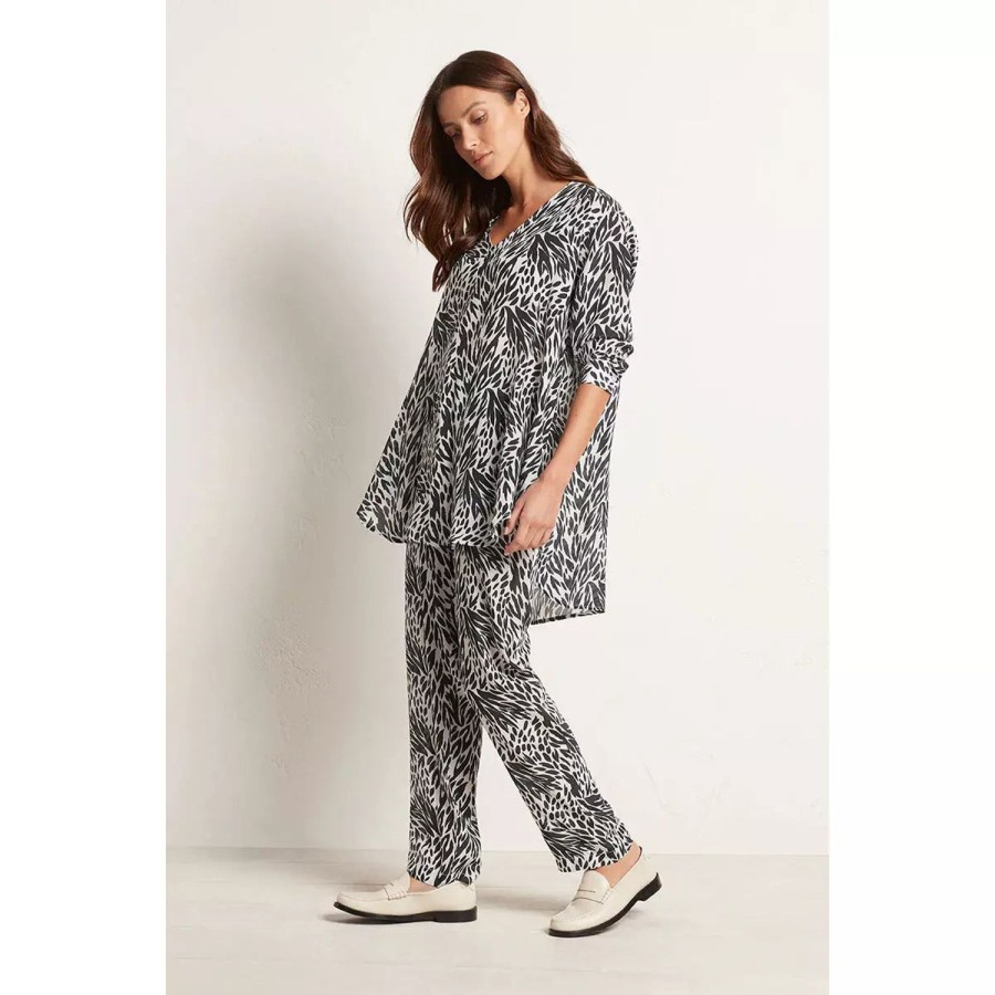 Fashion Mela Purdie | Mela Purdie | Soft Nomad Pant | Coal Stencil Print