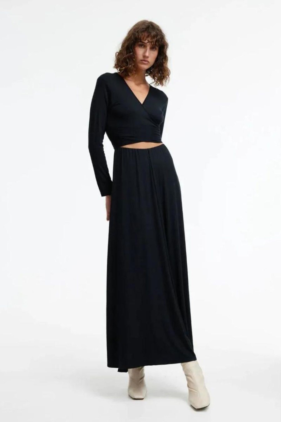 Fashion Kinney | Kinney | Long Sleeve Eliza Dress | Black