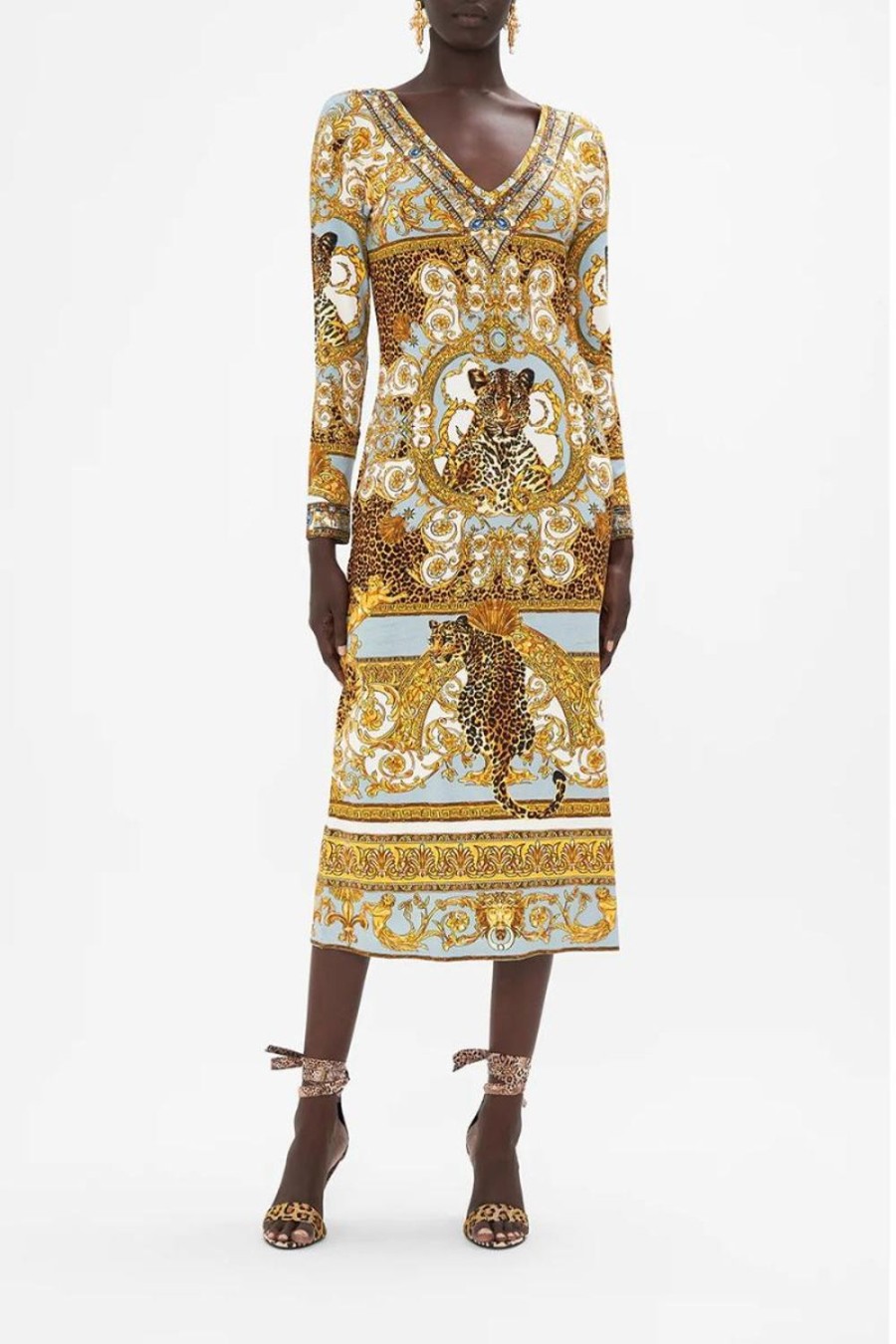 Fashion Camilla | Camilla | Palazzo Pride V Neck Midi Jersey Dress