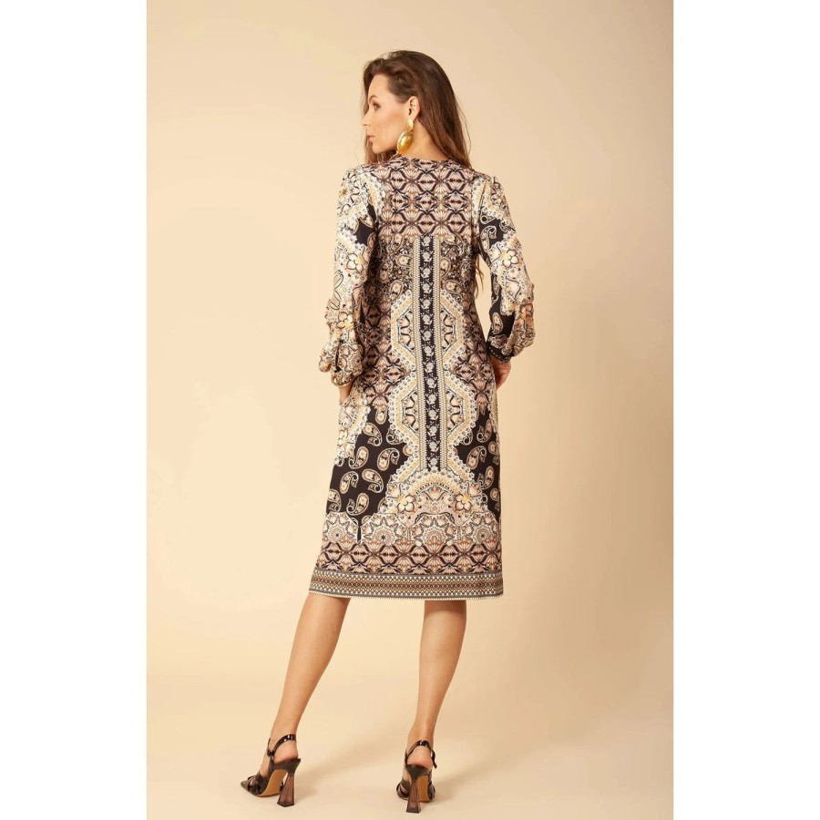 Fashion Hale Bob | Hale Bob | Kenley L/Sleeve Midi Dress | Black