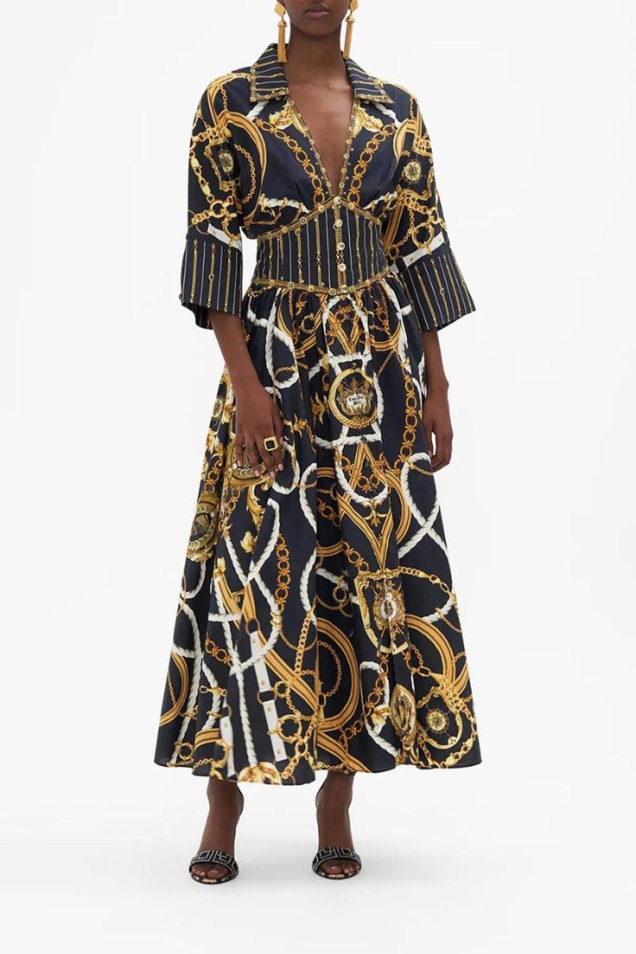Fashion Camilla | Camilla | Coast To Coast Shaped Waistband Midi Dress